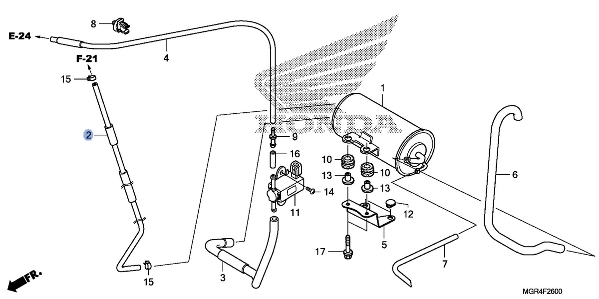 Honda OEM part 17411-MGR-770