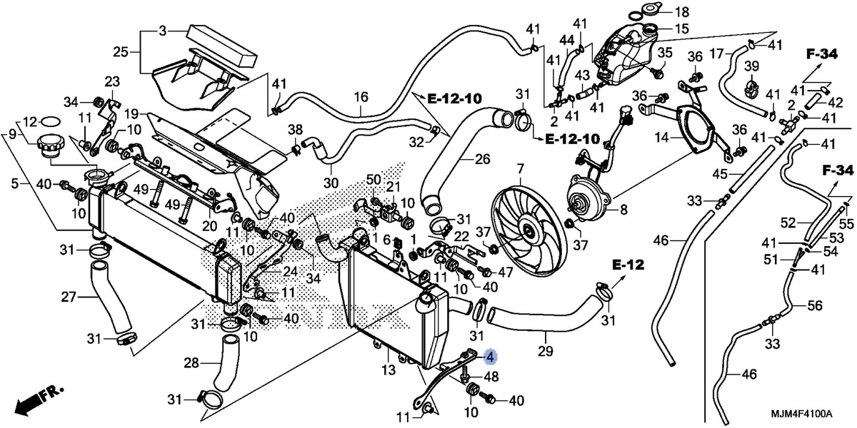 Honda OEM part 17411-MJM-A00