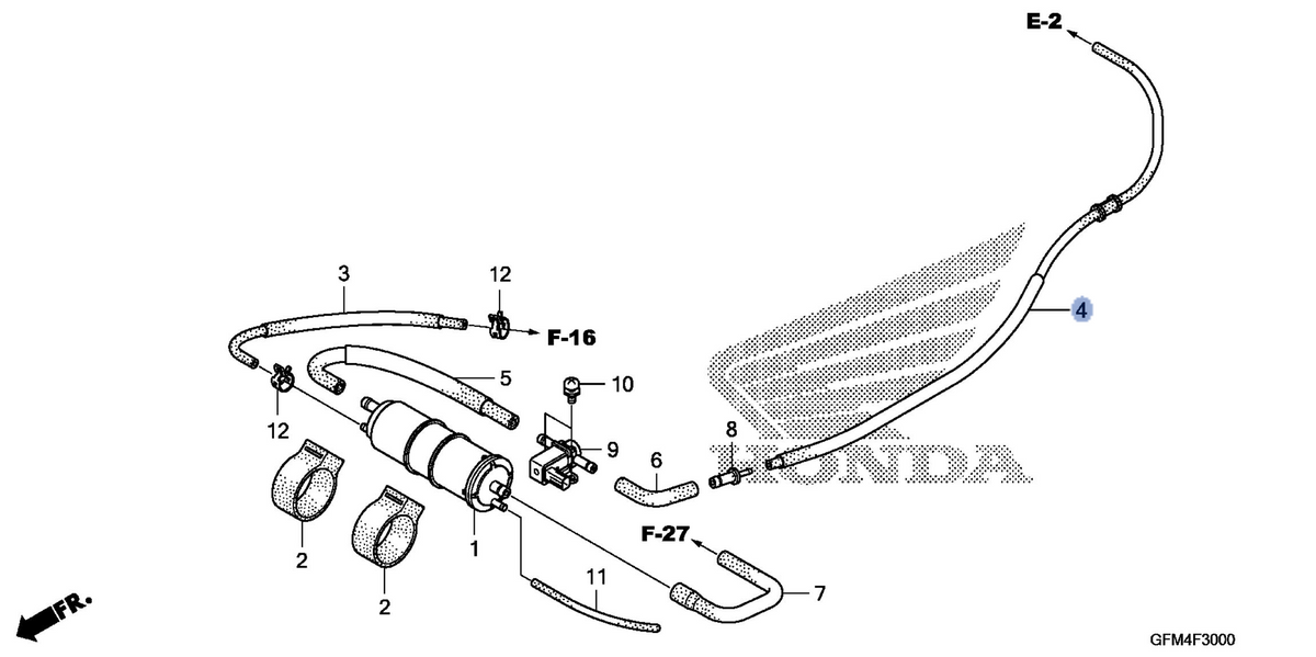 Honda OEM part 17412-GFM-K00