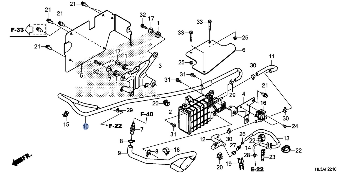 Honda OEM part 17412-HL3-G00