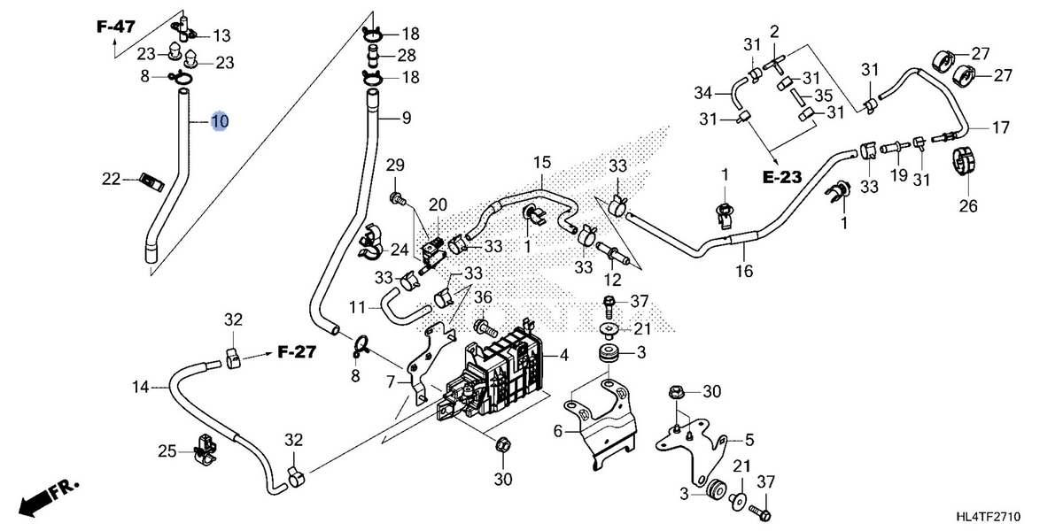 Honda OEM part 17412-HL4-D70