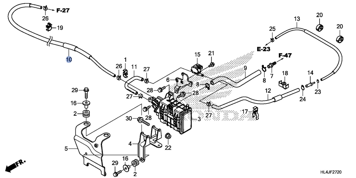 Honda OEM part 17412-HL4-G00