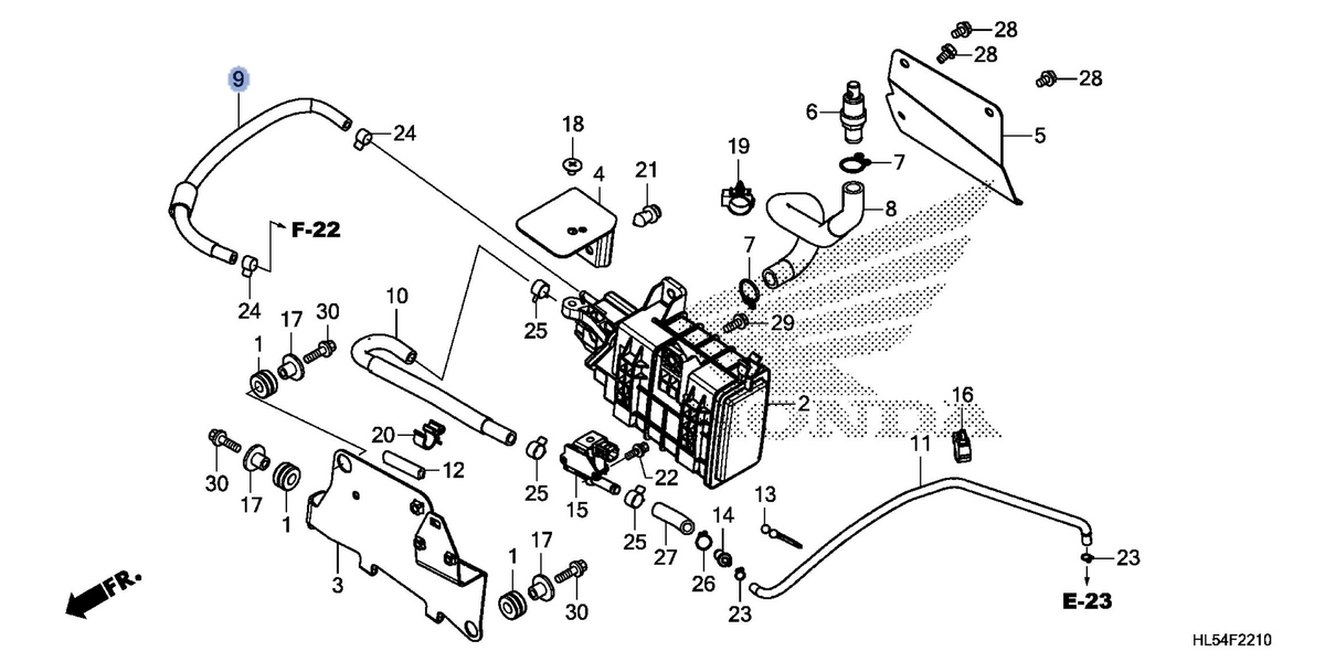 Honda OEM part 17412-HL5-M20
