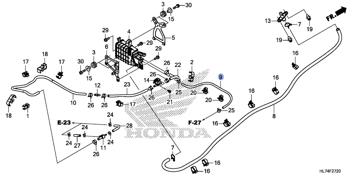 Honda OEM part 17412-HL7-A20