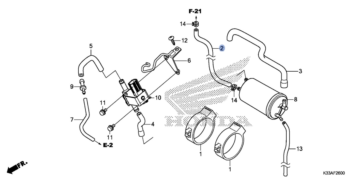 Honda OEM part 17412-KYJ-920