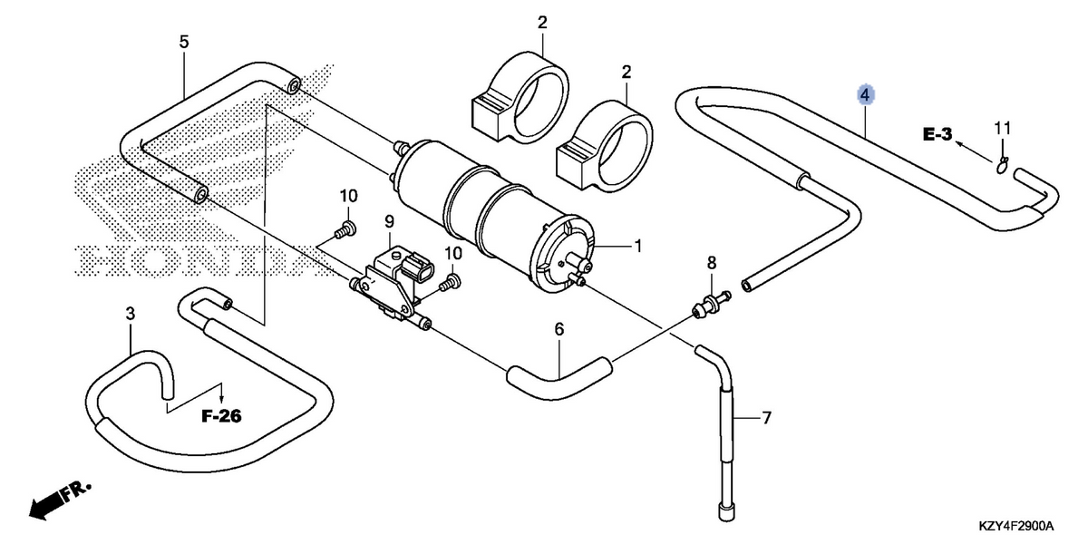 Honda OEM part 17412-KZY-700