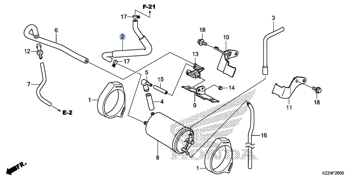 Honda OEM part 17412-KZZ-910