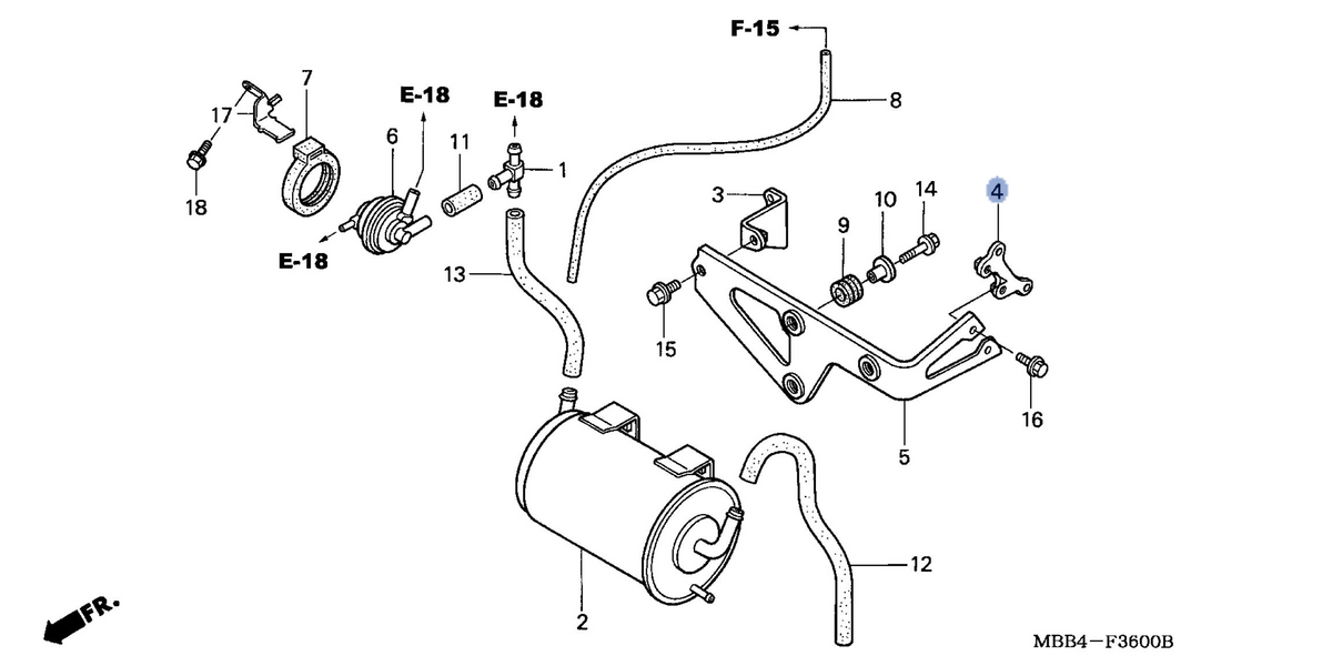 Honda OEM part 17412-MBB-680