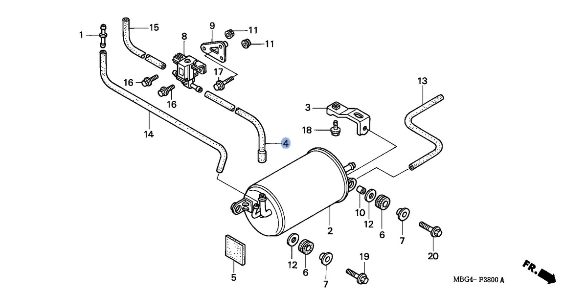 Honda OEM part 17412-MBG-770