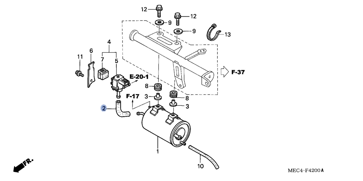 Honda OEM part 17412-MEC-770