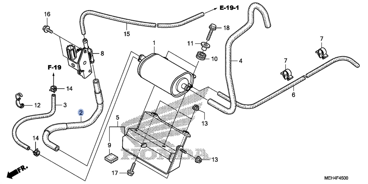 Honda OEM part 17412-MEH-770