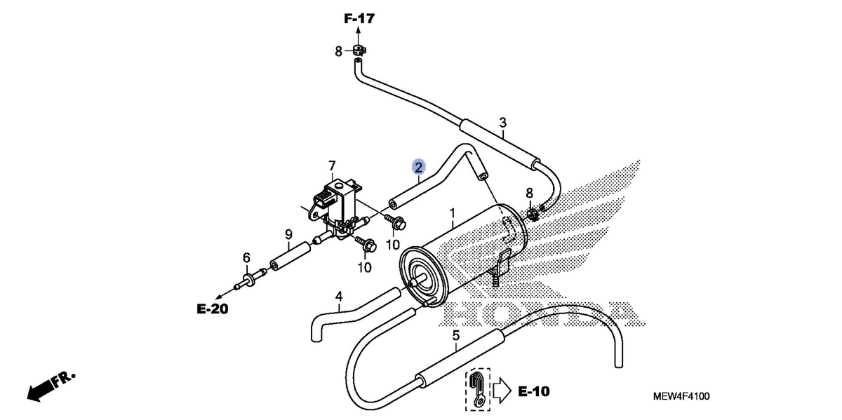 Honda OEM part 17412-MEW-L00