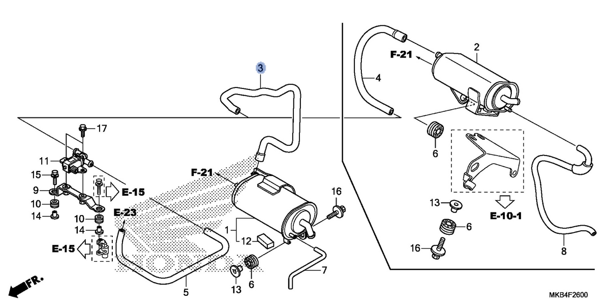 Honda OEM part 17412-MFL-770