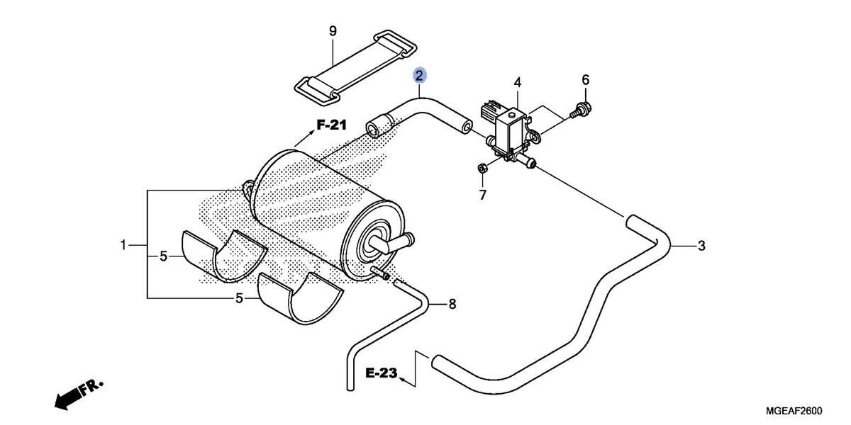 Honda OEM part 17412-MGE-770