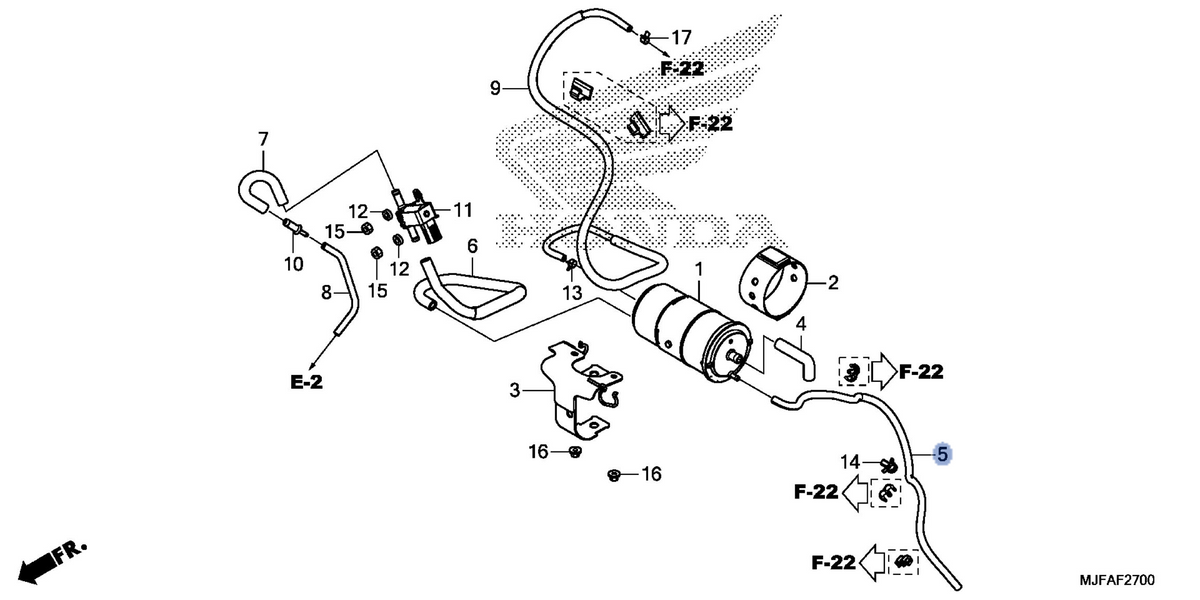 Honda OEM part 17412-MJF-A00
