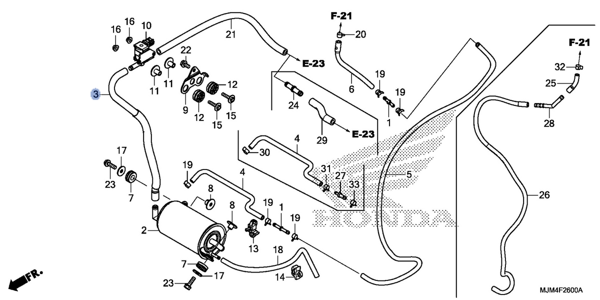 Honda OEM part 17412-MJM-A00