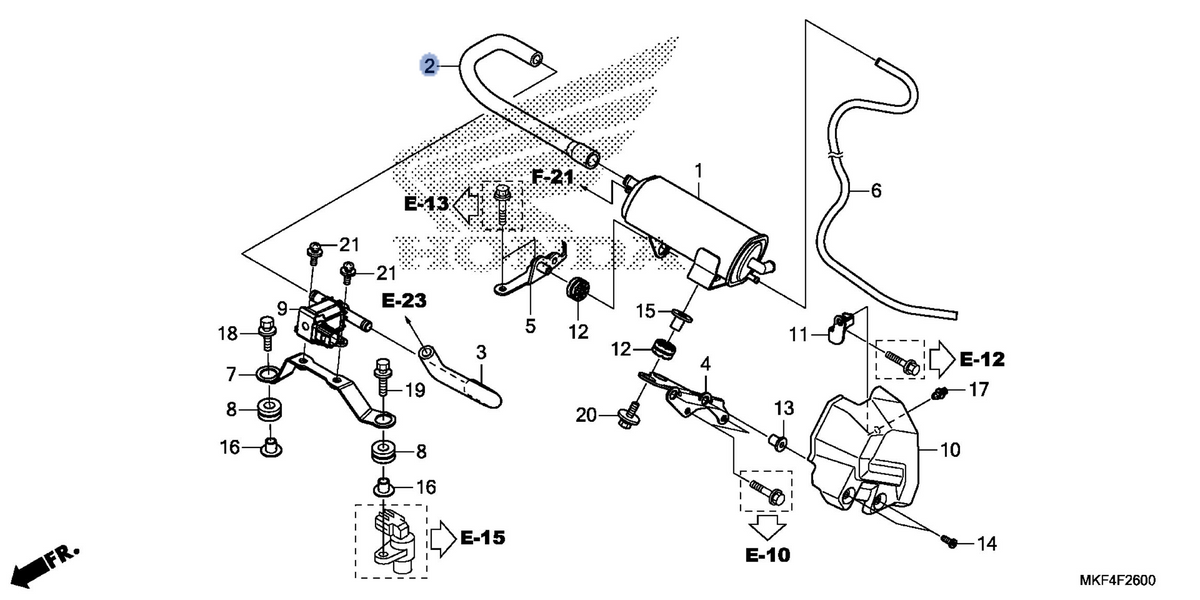 Honda OEM part 17412-MKF-L20
