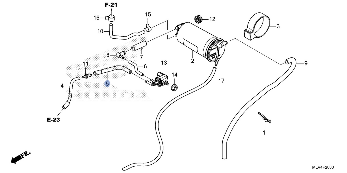 Honda OEM part 17412-MLV-J00