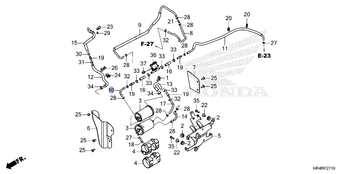Honda OEM part 17413-HR6-B00