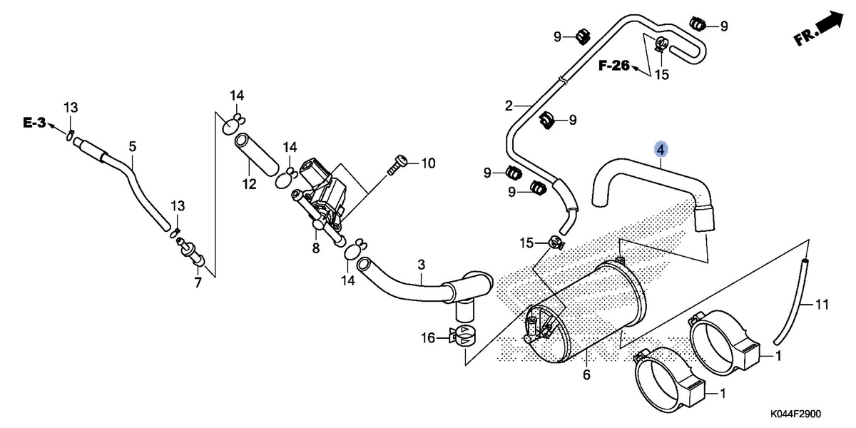 Honda OEM part 17413-K04-940
