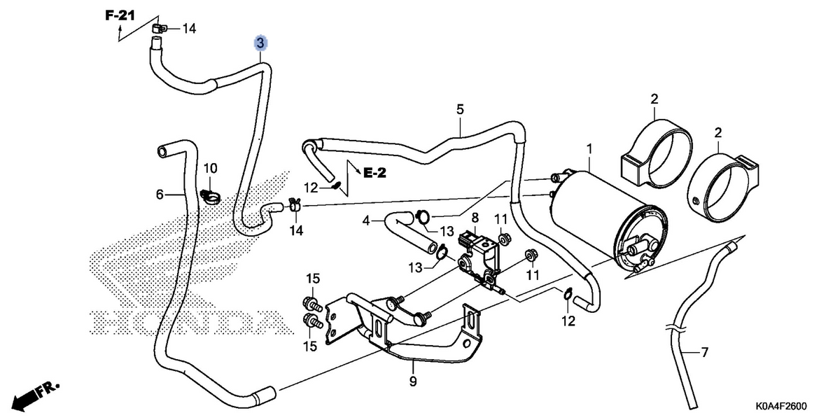 Honda OEM part 17413-K0A-A00