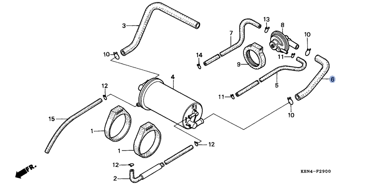 Honda OEM part 17413-KR3-790