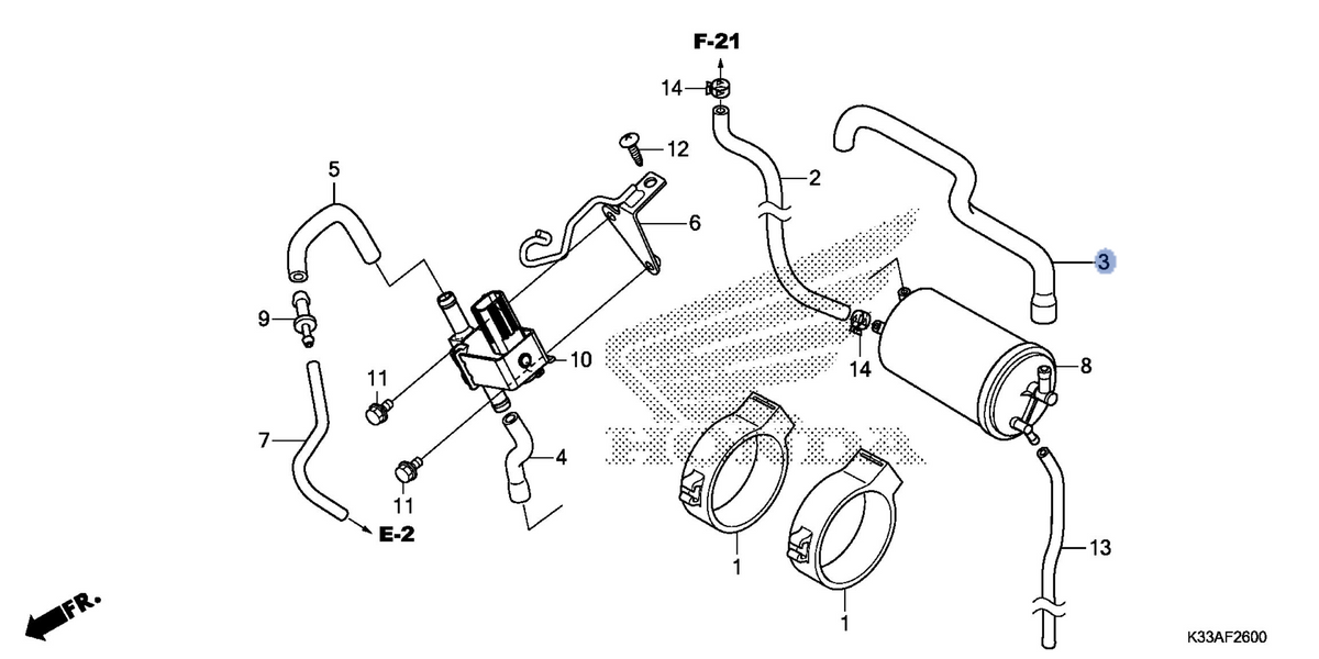 Honda OEM part 17413-KYJ-900