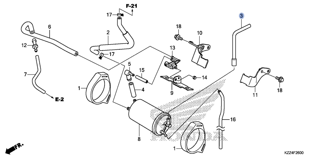 Honda OEM part 17413-KZZ-900