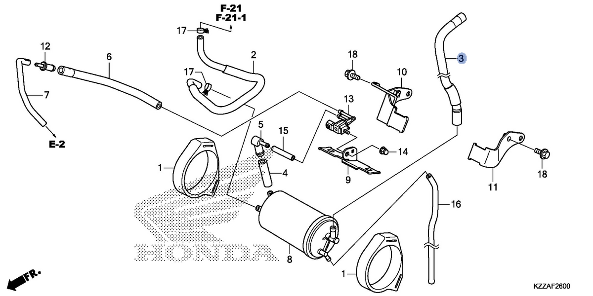 Honda OEM part 17413-KZZ-D20