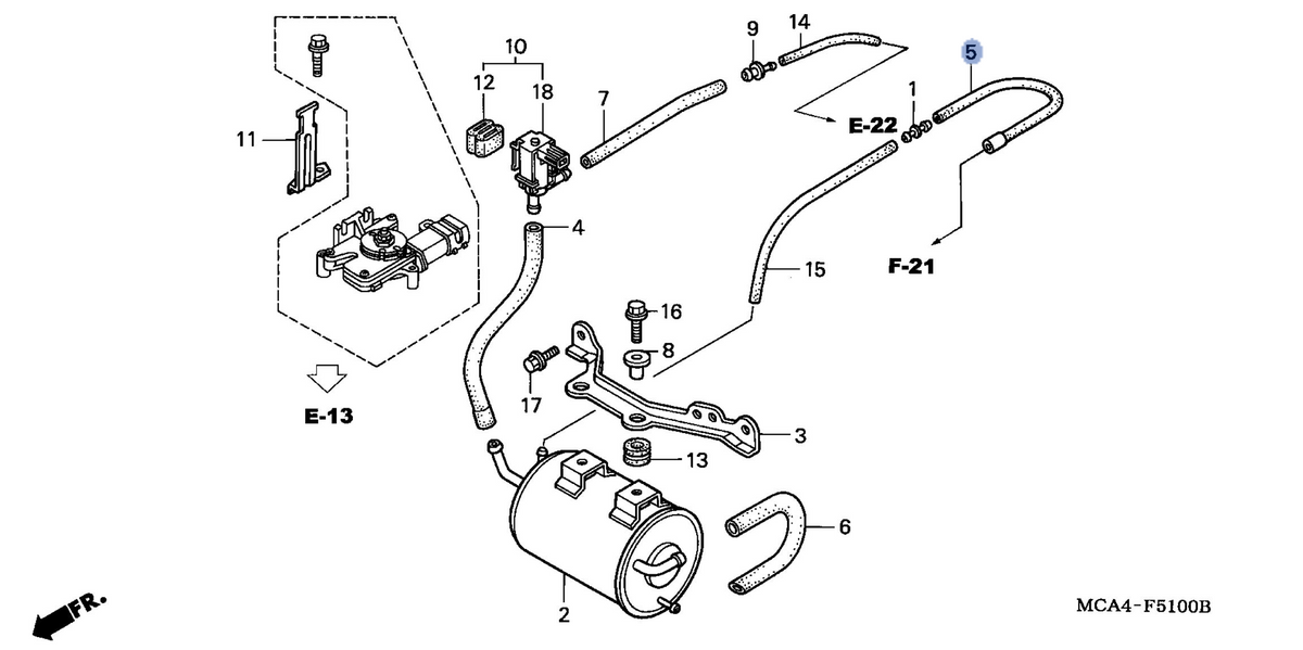 Honda OEM part 17413-MCA-000