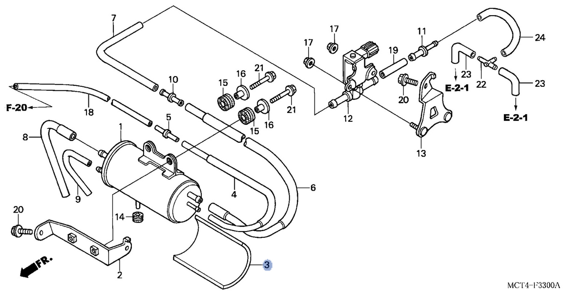 Honda OEM part 17413-MCT-680