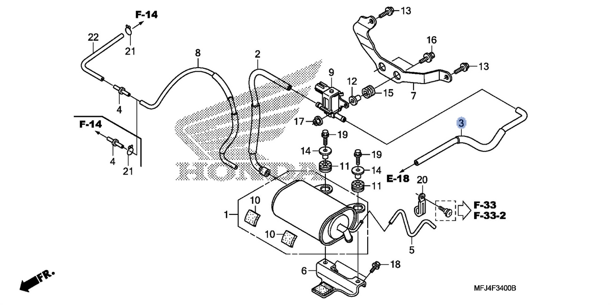Honda OEM part 17413-MFJ-L00