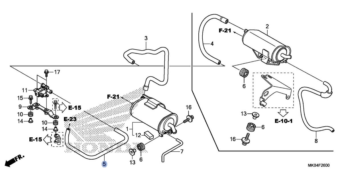 Honda OEM part 17413-MFL-770