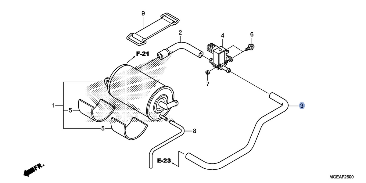Honda OEM part 17413-MGE-770