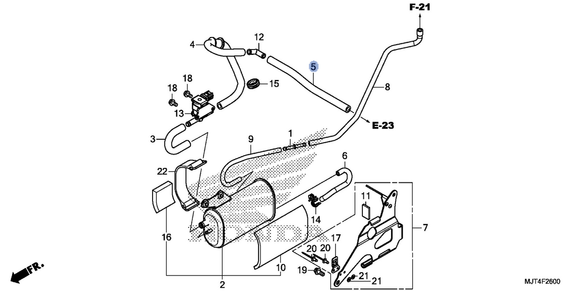 Honda OEM part 17413-MJT-A00