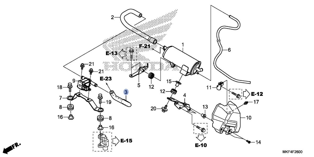 Honda OEM part 17413-MKF-D40