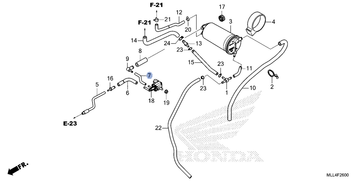 Honda OEM part 17413-MLL-D00