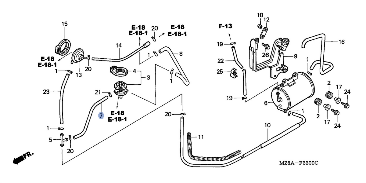 Honda OEM part 17413-MZ8-U50
