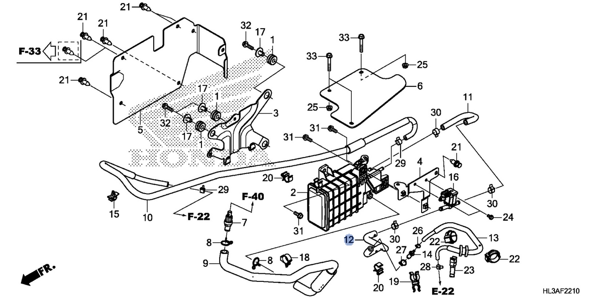 Honda OEM part 17414-HL3-G00