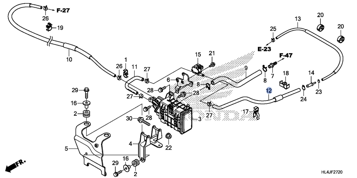 Honda OEM part 17414-HL4-G00