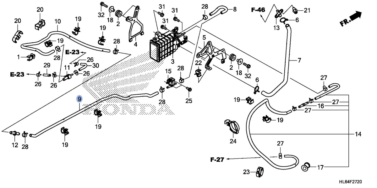 Honda OEM part 17414-HL6-A00