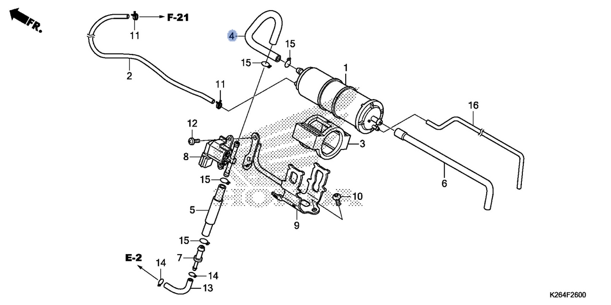 Honda OEM part 17414-K26-910