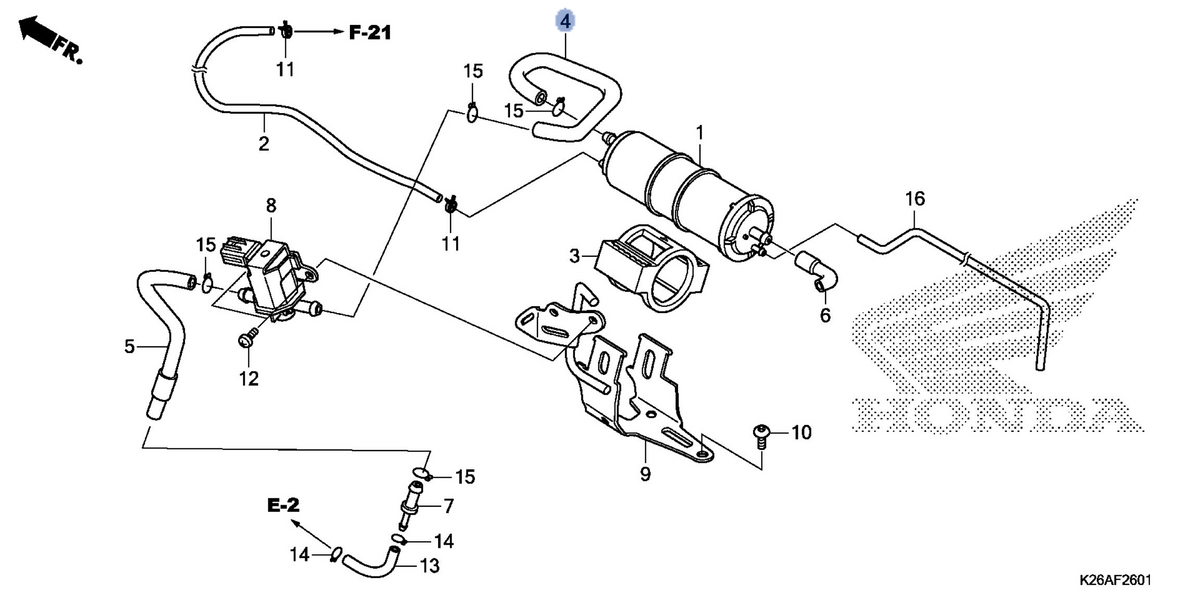 Honda OEM part 17414-K26-C30