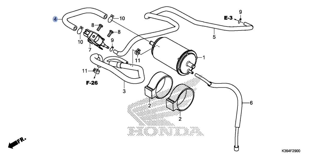 Honda OEM part 17414-K35-V00