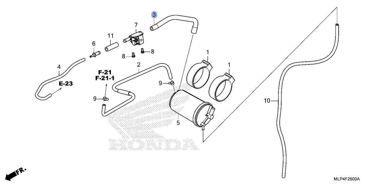 Honda OEM part 17414-K3S-JA0