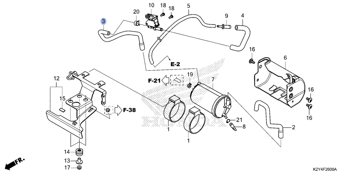 Honda OEM part 17414-K87-L50