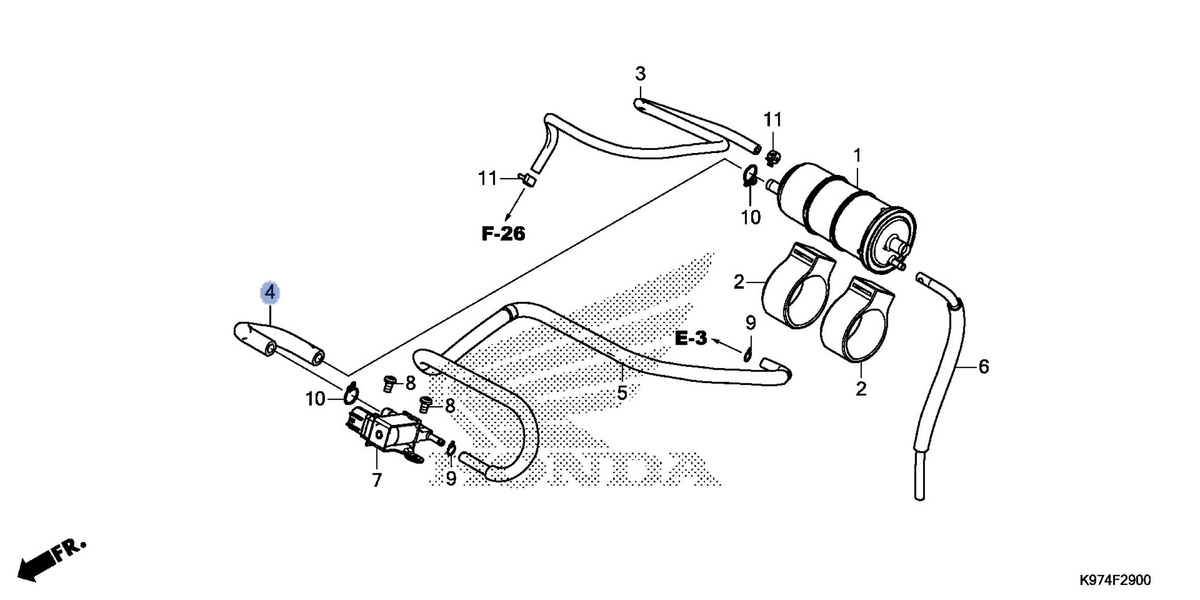 Honda OEM part 17414-K97-T00