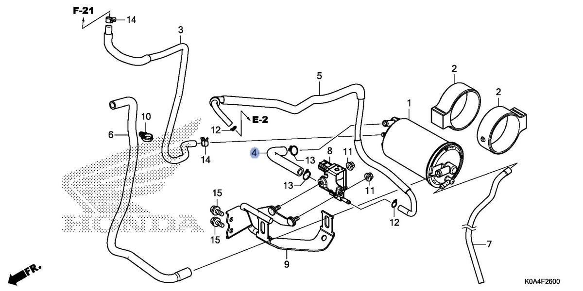 Honda OEM part 17414-K98-E00