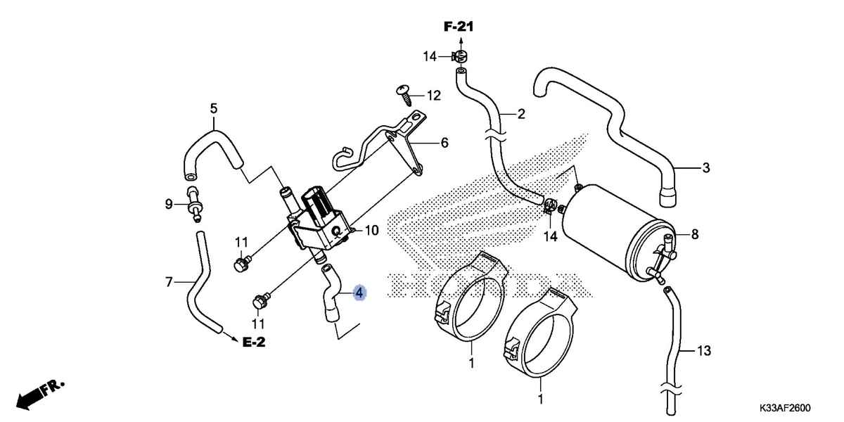 Honda OEM part 17414-KYJ-900