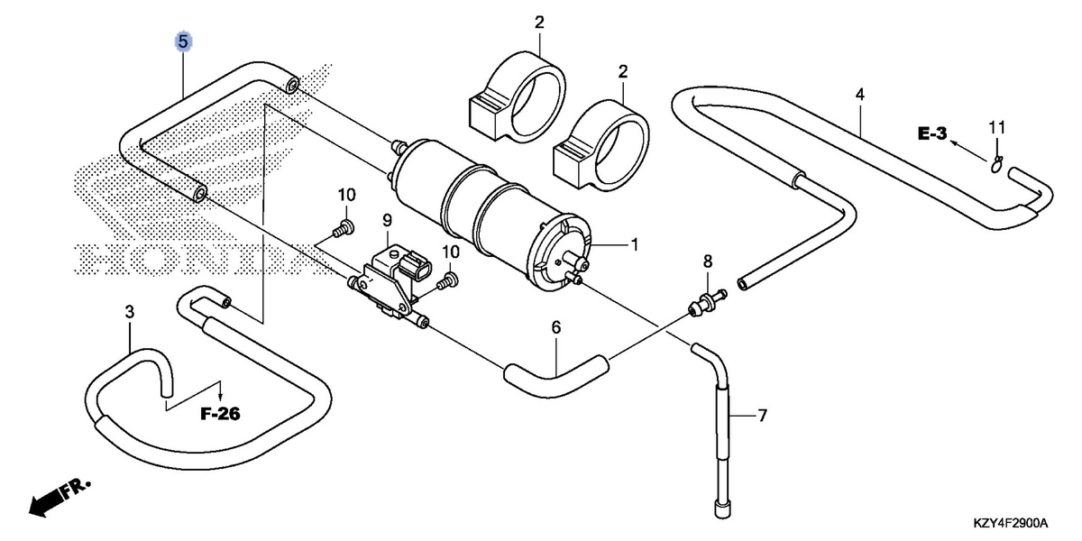 Honda OEM part 17414-KZY-700